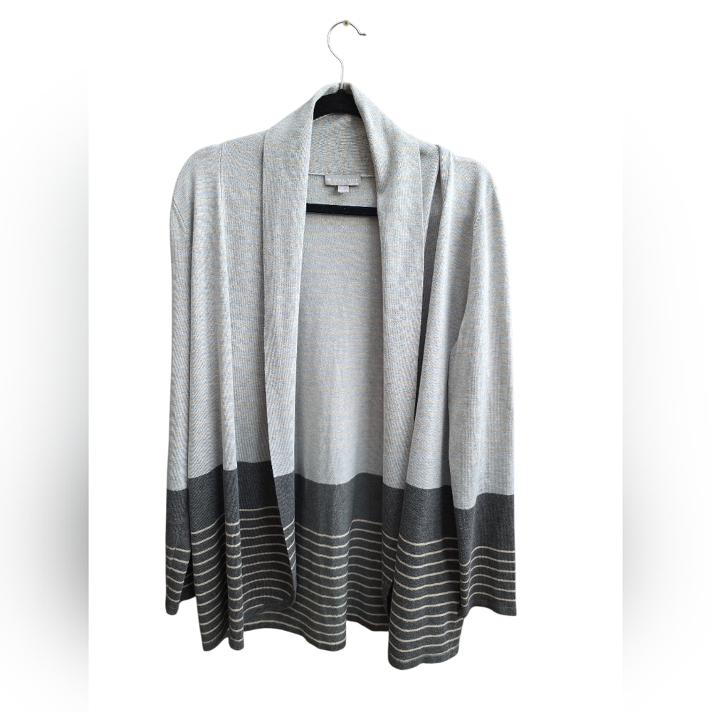 Gray and Black Women's Cardigan
